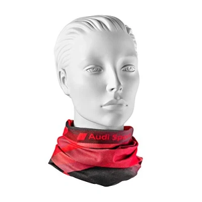 Afbeelding van Audi 3132001900 colsjaal, hoofdband, hoofddoek, multifunctionele doek, rood/grijs