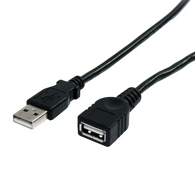 Afbeelding van StarTech.com USBEXTAA10BK USB kabel 2.0 A (m) to (f)