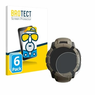 Afbeelding van BROTECT Screenprotector voor Garmin Instinct 2X Solar Tactical Edition Folie Beschermfolie matte (6 Stuks)