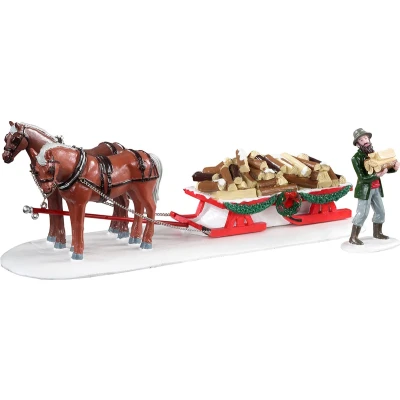 Afbeelding van Firewood delivery, set of 2 LEMAX