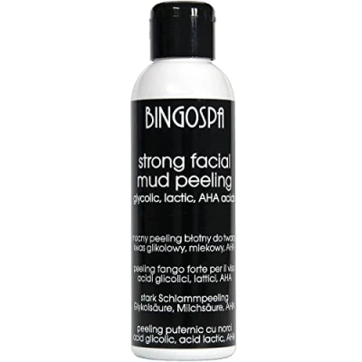 Afbeelding van BINGOSPA Sterke gezichtsslam scrub met glycolzuur, melkzuur, AHA fruitzuur 120 ml