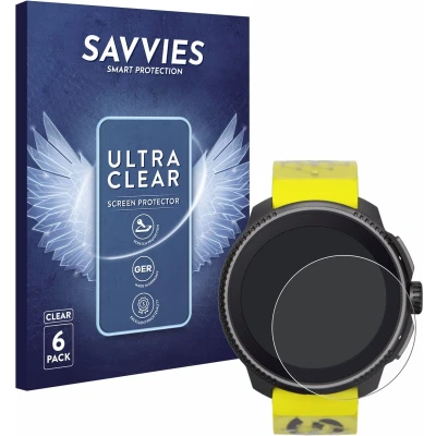 Afbeelding van Savvies Screenprotector voor Suunto Race Folie Beschermfolie transparant (6 Stuks)