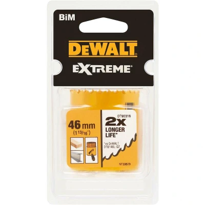 Afbeelding van DeWalt Accessoires Gatenzaag Bi metaal Ø46 mm zaagdiepte 40 DT90316 QZ