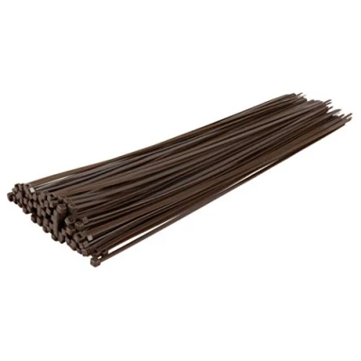 Afbeelding van Gocableties Kabelbinders, 100 stuks, bruin, 450 mm x 9,0 mm, met 79,4 kg treksterkte, extra sterk, uv bestendig, set