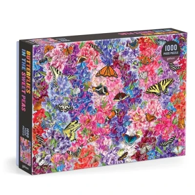 Afbeelding van Troy Litten Butterflies in the Sweet Peas 1000 Piece Puzzle