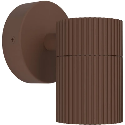Afbeelding van EGLO Tomelloso Wandlamp Buiten GU10 12 cm Donkerbruin