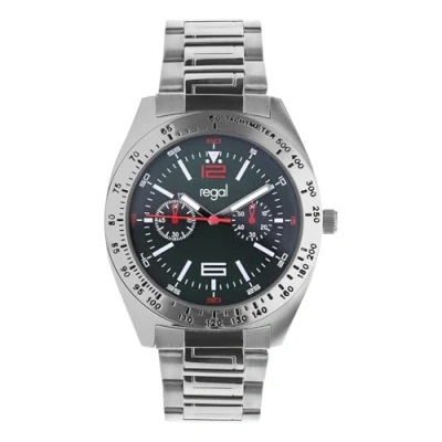 Afbeelding van Lucardi heren Regal Horloge met stalen kast Alloy Zilverkleurig 42 mm