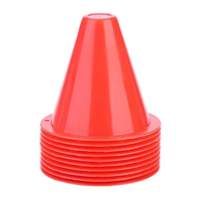 Afbeelding van Alomejor 10 stuks voetbal behendigheid cones training verkeerskegels voor kinderen &amp; hond (rood)