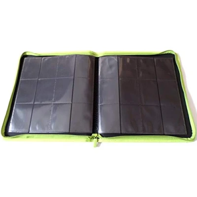 Afbeelding van Docsmagic.de Pro Player 12 Pocket Playset Zip Album Light Green 480 Card Binder MTG PKM YGO