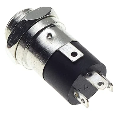 Afbeelding van 3.5mm Jack 4 Pole Socket, Stereo, Chassis Panel Plating Mount Solder Connector Met Terminals En Borgmoer Voor Hoofdtelefoon Audio