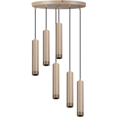 Afbeelding van ETH Hanglamp Miller rond 6x E27 Zand