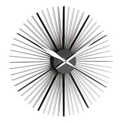 Afbeelding van TFA Dostmann Daisy XXL design wandklok, moderne 50 cm diameter, zwart/wit, 60.3023.01