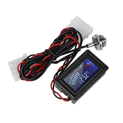 Afbeelding van Wijzer Display Thermometer, Computer Waterkoeling Temperatuur Detector Digitaal Met Waterdichte Sonde, Meter Voor G1/4 &quot;Draad Waterkoelsysteem
