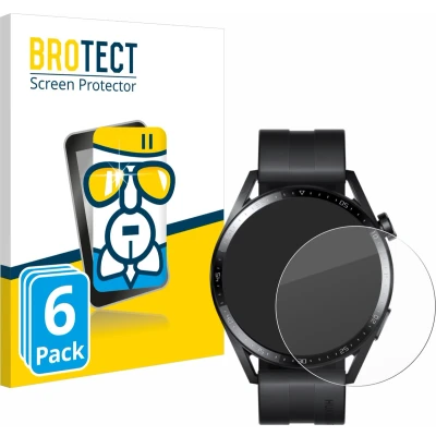 Afbeelding van BROTECT Screenprotector voor Huawei Watch GT 3 (46 mm) Folie Beschermfolie Beschermglas transparant (6 Stuks)