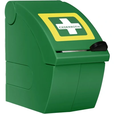 Afbeelding van Cederroth soft foam dispenser incl. 1 rol blauw handige met zelfklevend verband.