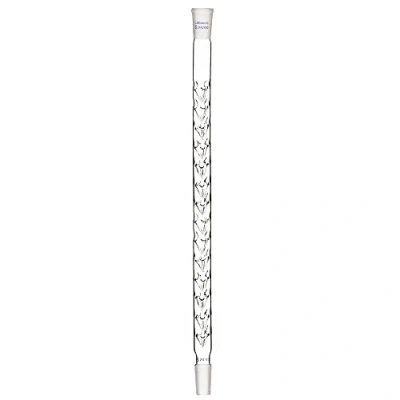 Afbeelding van Labasics Vigreux Kolom, 24/40 Gewrichten Borosilicaatglas Fractionele Kolom Distillatie met Inkepingen en 400 mm Lengte voor Laboratorium