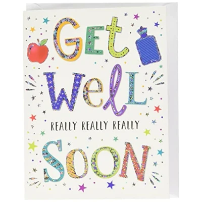 Afbeelding van Piccadilly Greetings Modern Get Well Soon Card 8 x 6&quot; Regal Publishing