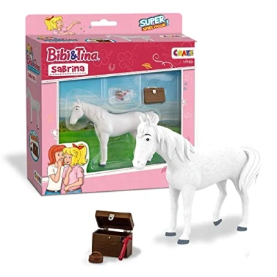 Afbeelding van CRAZE BIBI &amp; Tina Sabrina Figuur om te verzamelen en spelen, paard, speelfiguur incl. accessoires, 19153, kleurrijk