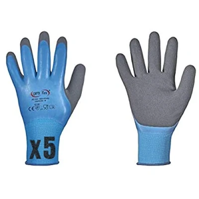 Afbeelding van HandschoenMan. Volledig gecoate werkhandschoenen Aqua Guard, waterdicht geschikt voor levensmiddelen. Maat 7 11 (9/L (5 paar))