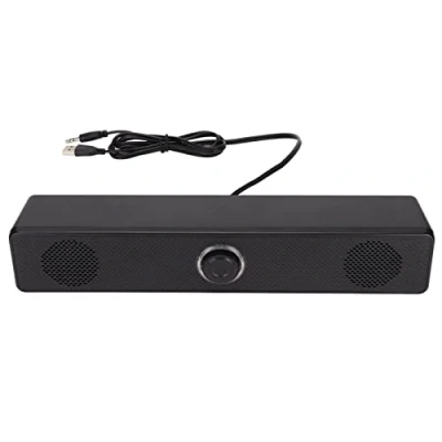 Afbeelding van Computerluidspreker, 350T Computer soundbar luidspreker 3,5 Mm ingang USB aangedreven Bedrade met Volumeregeling voor Desktop pc Laptop tablet