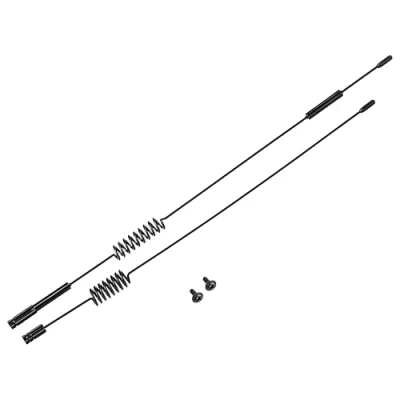 Afbeelding van 2 St¨¹cke RC Antenne, Schwarz Metall Dekoration Zubeh?rteile Simulation Antenne f¨¹r Traxxas TRX 4 Crawler Auto
