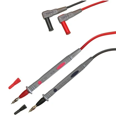 Afbeelding van PeakTech 1 paar flexibele multimeter meetleidingen 120 cm, 4 mm testleidingen, 1000 V AC/DC, 10A, CAT III/IV, stuk, TKS