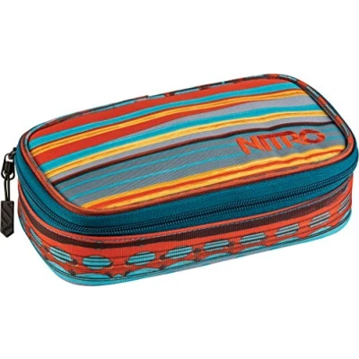 Afbeelding van Nitro Pencil Case XL incl. Geo driehoekig &amp; lesrooster, pennenetui, Canyon, 21 x 6.5 10 cm