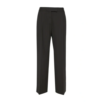Afbeelding van s.Oliver Black Label Elegante MIT Extra WIDE LEG Broek, Dames, Maat: 36x32, Schwarz
