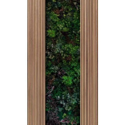 Afbeelding van Akoestische paneel behang met planten, The Wall houtpanelen, bijzondere in 3D optiek 398521, plantenwand 39852 1, BRICOFLOR.nl
