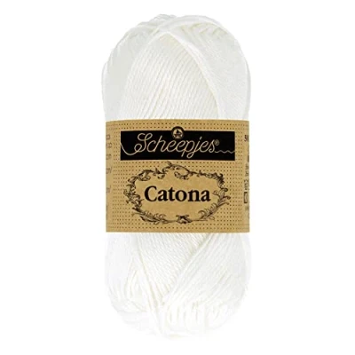 Afbeelding van Scheepjes Catona 106 Snow WhiteGaren 10x10g
