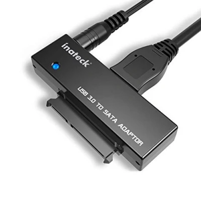 Afbeelding van Inateck USB 3.0 naar SATA converter, adapter voor 2,5/3,5 inch drives, HDD, SSD, met 12V 2A voeding