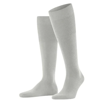 Afbeelding van FALKE Heren Kniekousen Airport M KH Wol Katoen Lang eenkleurig 1 Paar, Grijs (Arctic Grey 3173), 39 40