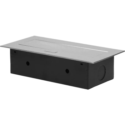 Afbeelding van ORNO Pop up stekkerdoos Stopcontact splitter 3 voudig Verdeelstekker met platte rand Zilver