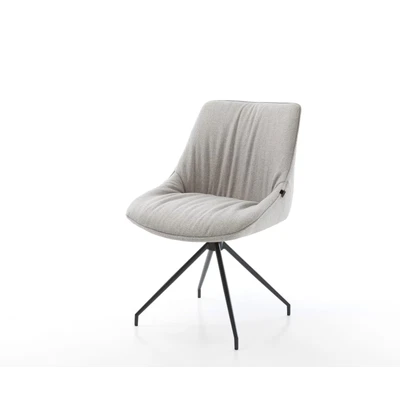 Afbeelding van Draaistoel Elda Flex kruisframe conisch zwart stripes lichtgrijs 180 draaibaar