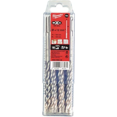 Afbeelding van Sds Plus Hamerboor Mx4 12 X 160 Mm (10 Stuks)