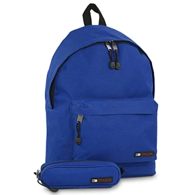 Afbeelding van ITACA Rugzak Ergonomisch Schooltas met Polyester Voering Backpack Gewatteerde rug en bandjes comfortabel verstelbaar Meisje 2 afdelingen een v, Blauw