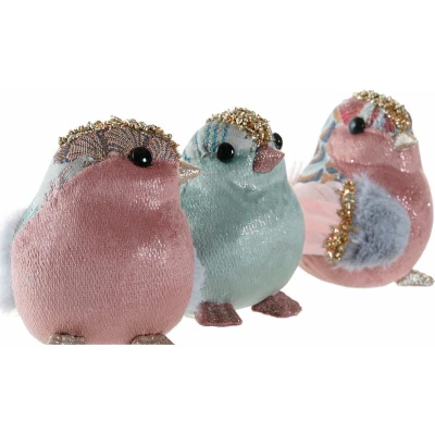 Afbeelding van Kerstversiering DKD Home Decor Polyester Foam (3 pcs) (15 x 10 11 cm)