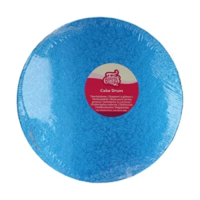 Afbeelding van FunCakes Cake Drum Taartplateau Rond Blauw Ø30,5 cm