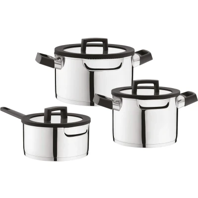 Afbeelding van Berghoff Uqonic Downdraft Pannenset 8 delig 4 pannen