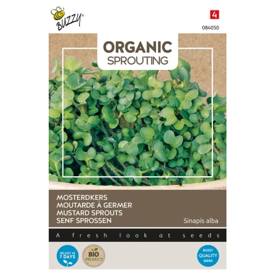 Afbeelding van Sprouting Mosterdkers Kiemgroente Buzzy Organic (BIO)