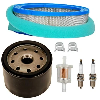Afbeelding van Carkio Luchtfilter Oliefilter Brandstoffilter met Bougie Compatibel Briggs &amp; Stratton Vanguard V Twin 12.5 21hp