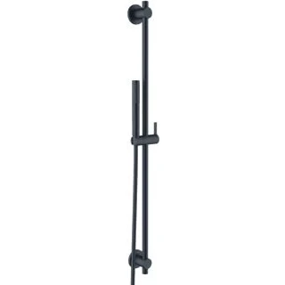 Afbeelding van Kludi nova fonte puristic glijstangset met handdouche 1 stand 90cm doucheslang 160cm mat zwart 208403915 2084039 15