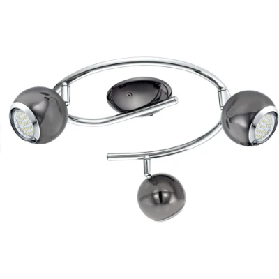 Afbeelding van EGLO Bimeda   Spot   3 Lichts   Ø290mm.   Nikkel Nero, Chroom