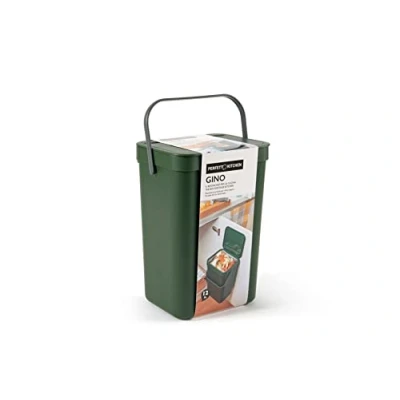 Afbeelding van Perfetto Vuilnisbak/organisch afval om op te hangen, Gino, 12 l, bosgroen