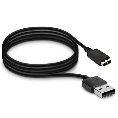 Afbeelding van kwmobile USB oplaadkabel compatibel met Polar M430 Kabel voor smartwatch zwart