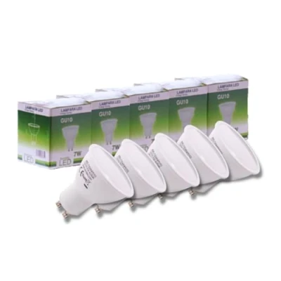 Afbeelding van JANDEI Set van 5 LED lampen GU10 7W (50W equivalent), 650 Lumen, energiebesparende lampen, niet dimbaar, voor thuis, kantoor, winkel (Koud Wit 6000K)