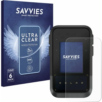 Afbeelding van Savvies Screenprotector voor Garmin eTrex Solar Folie Beschermfolie transparant (6 Stuks)