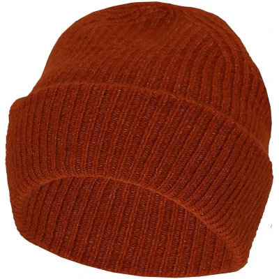 Afbeelding van Sarlini Muts dames Ribbed One Size Midden Bruin