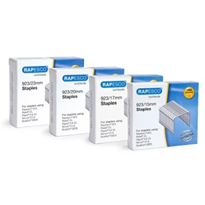 Afbeelding van Rapesco 1318 Assorti 923 (type 23) Zware Nietjes (15, 17, 20, 23mm) Pack van 4000