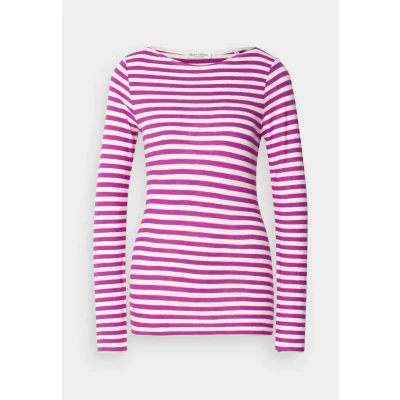 Afbeelding van Marc O&#039;Polo LONG Sleeve BOAT NECK Striped Longsleeve, Dames, Maat: XXS, Multi/fresh berry